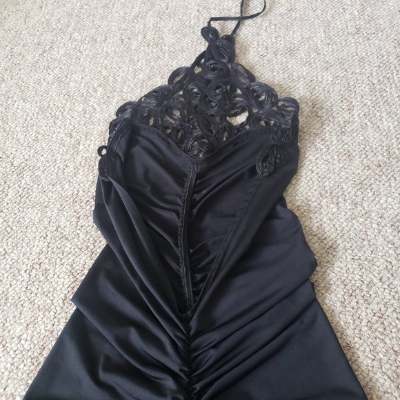 Black tight sexy slip dress - Picture 7 of 8